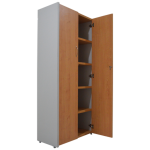 Librero con puertas
