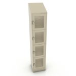 Locker Puerta de malla con Copete