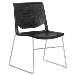 Silla visitante asiento y respaldo en polipropileno en colores blanco, negro, verde o gris